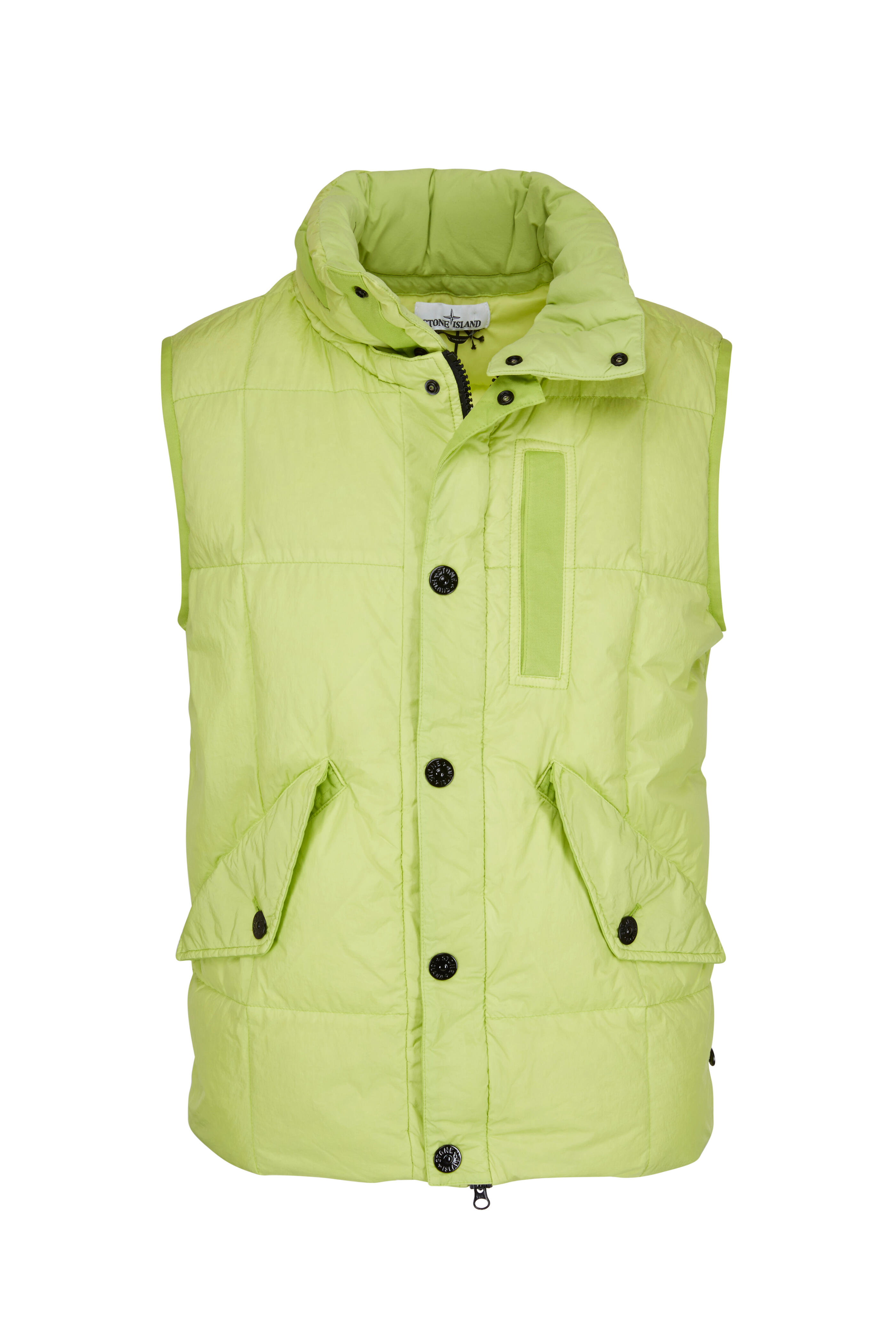 Stone Island - Pistachio Nylon Quilted Down Vest