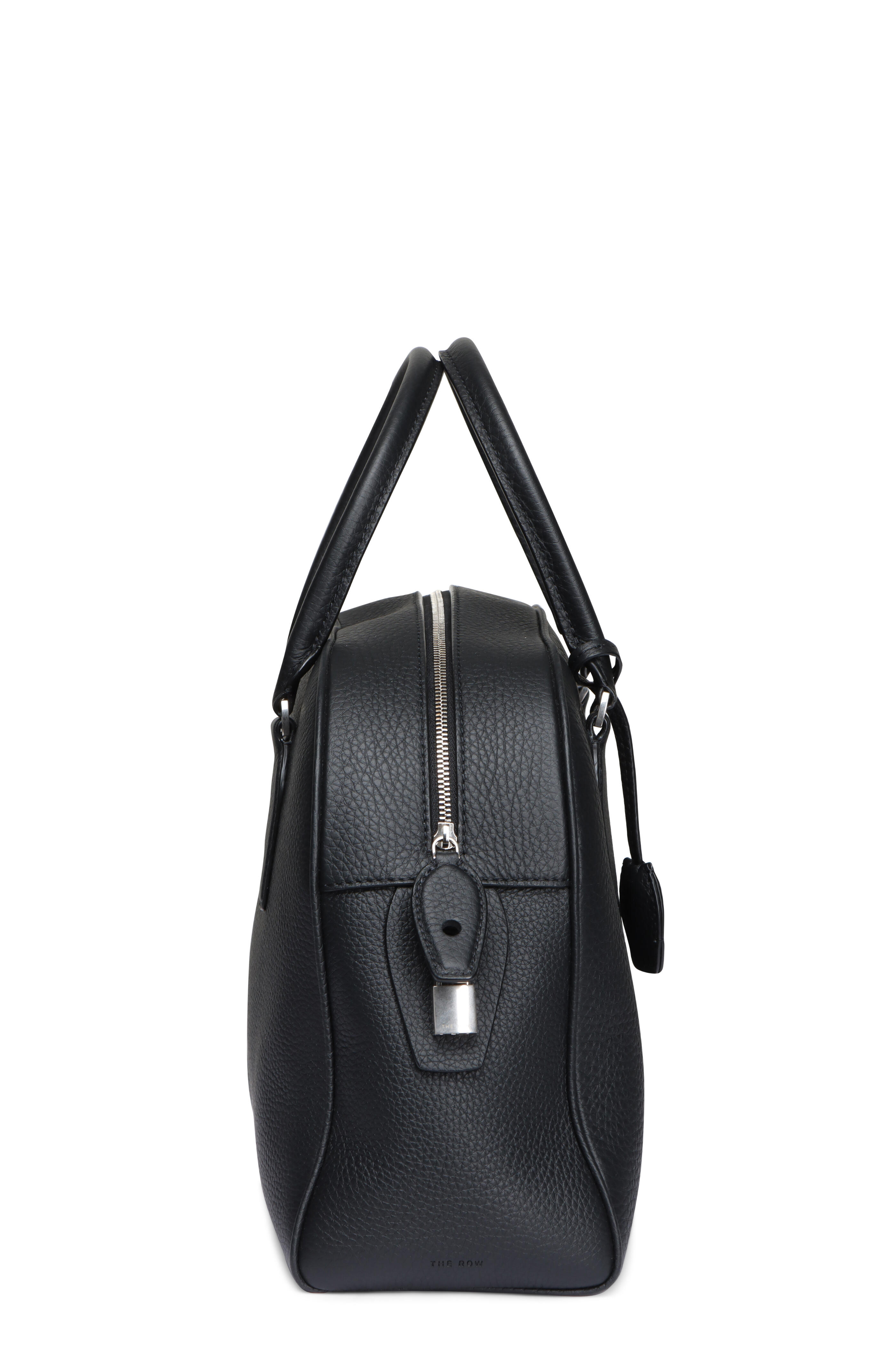 The Row - India 12.00 Black Leather Top Handle Bag - view 3