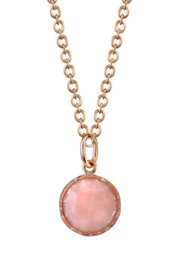 Irene Neuwirth - Rose Gold Pink Opal Pendant Necklace