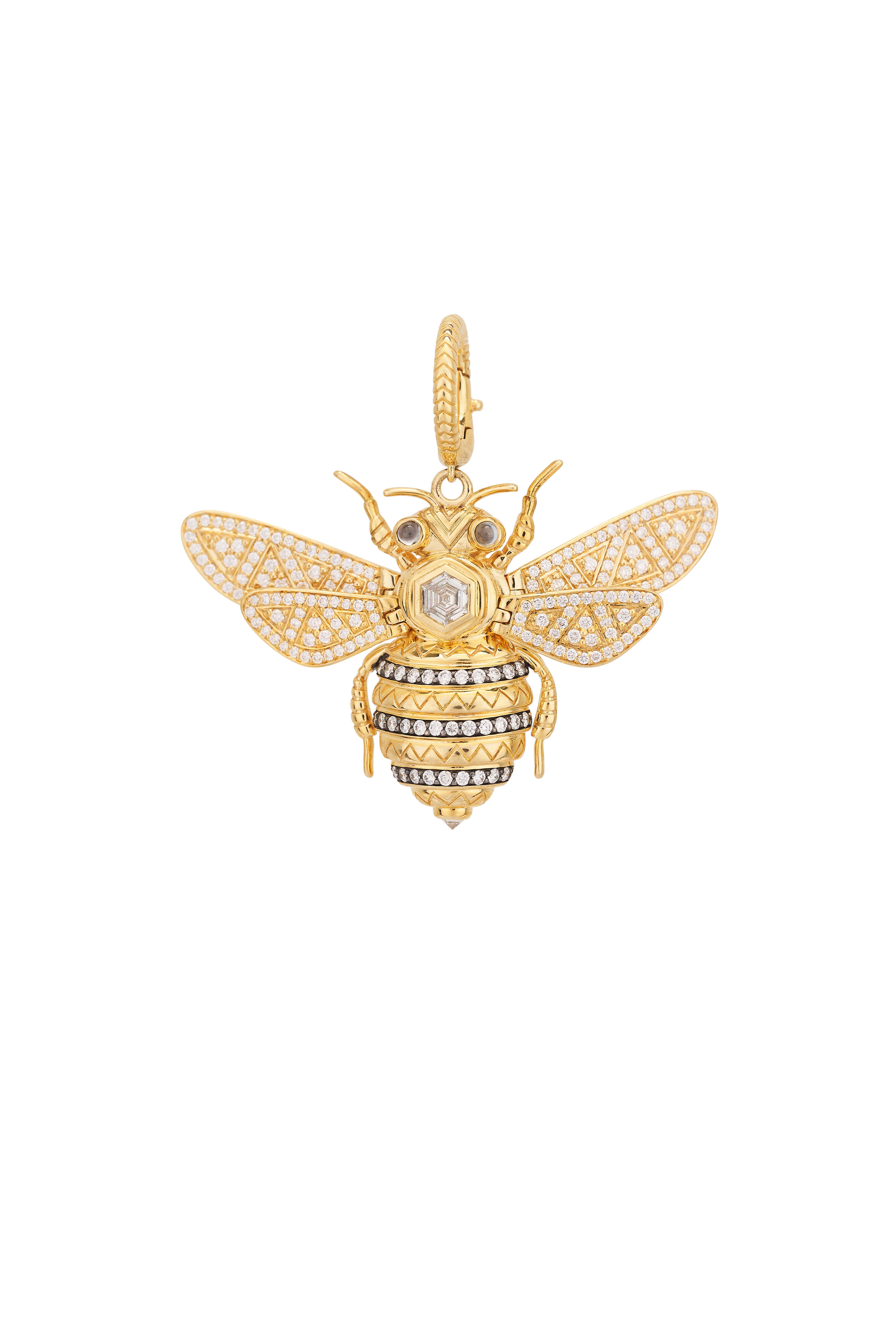 Harwell Godfrey - Diamond Honey Bee Pendant