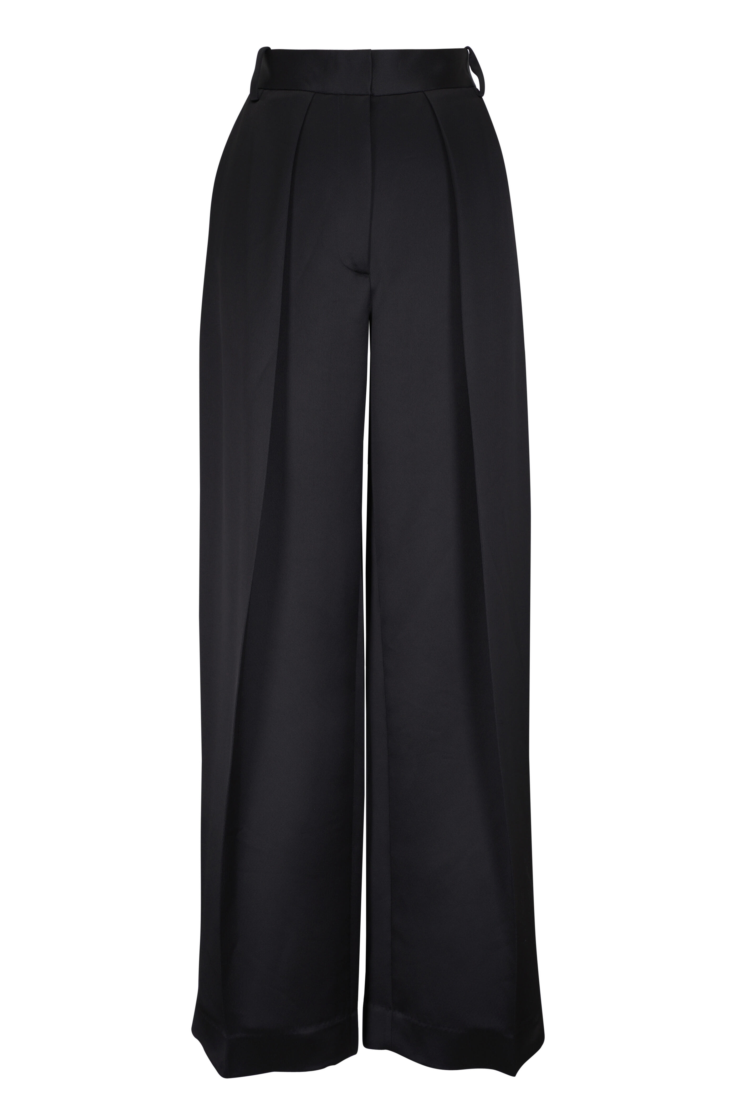 Khaite - Marinta Black Heavy Fluid Satin Pant