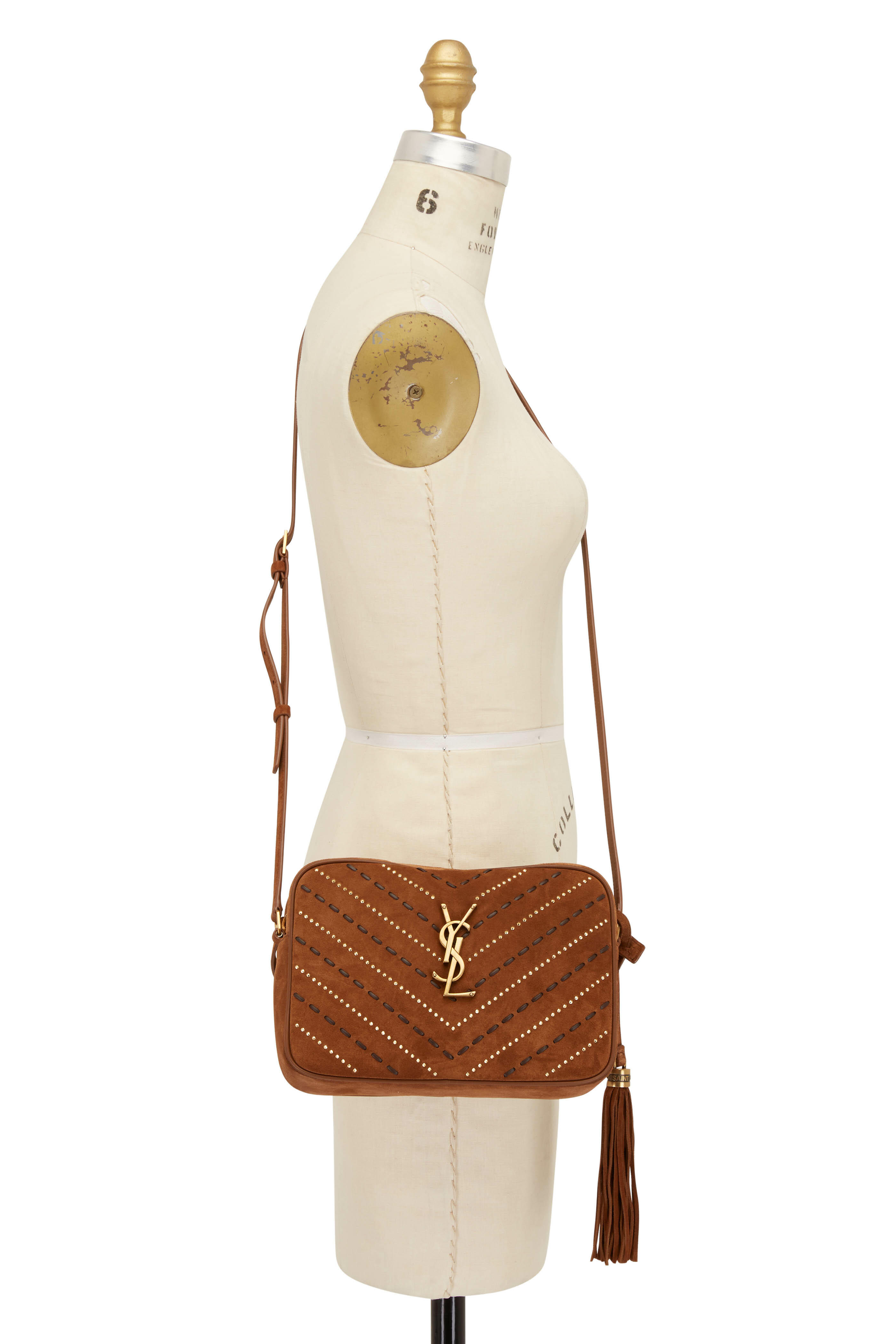 SAINT LAURENT Lou medium quilted leather shoulder bag in 2023