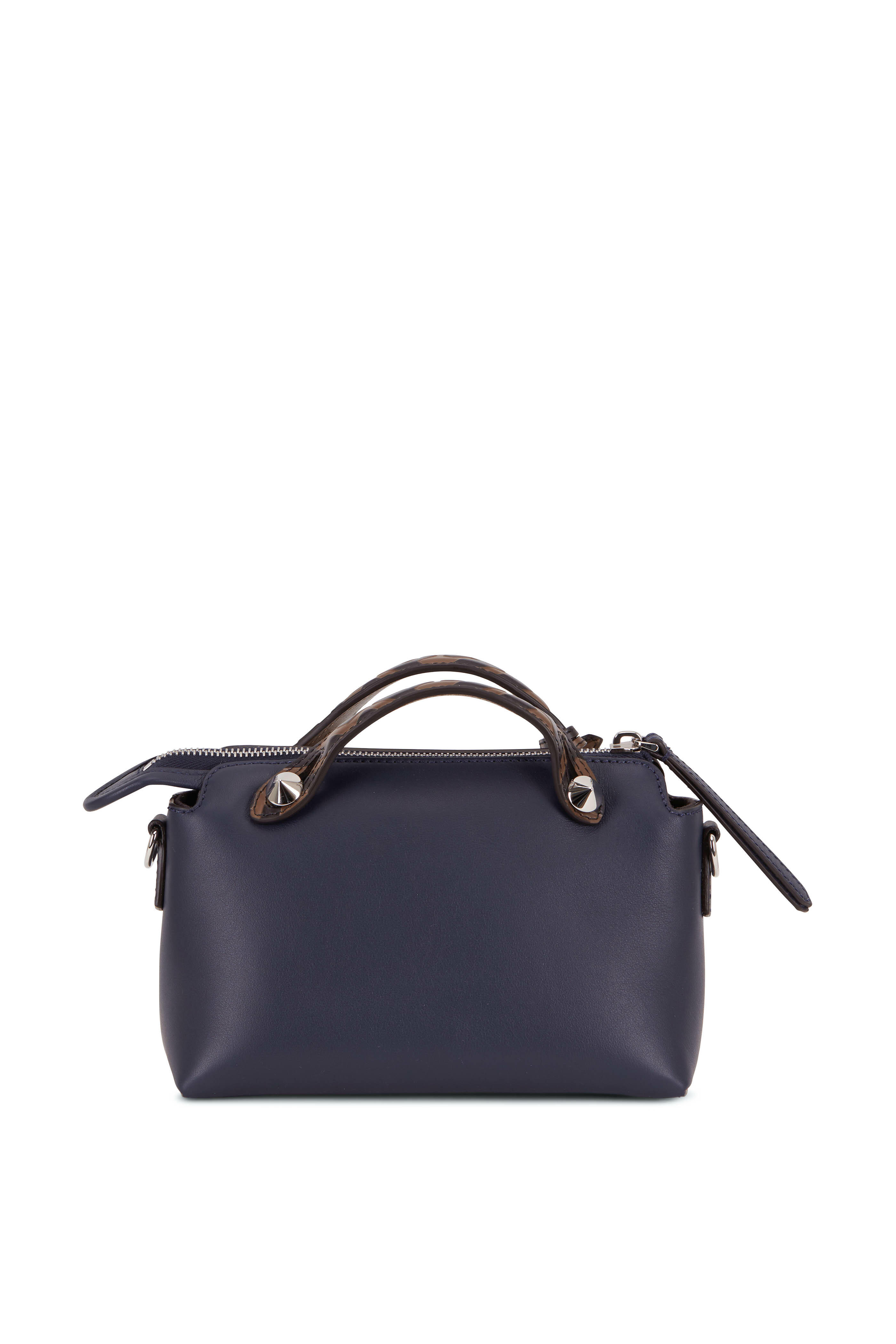 Fendi - By The Way Navy Blue Leather Mini Crossbody