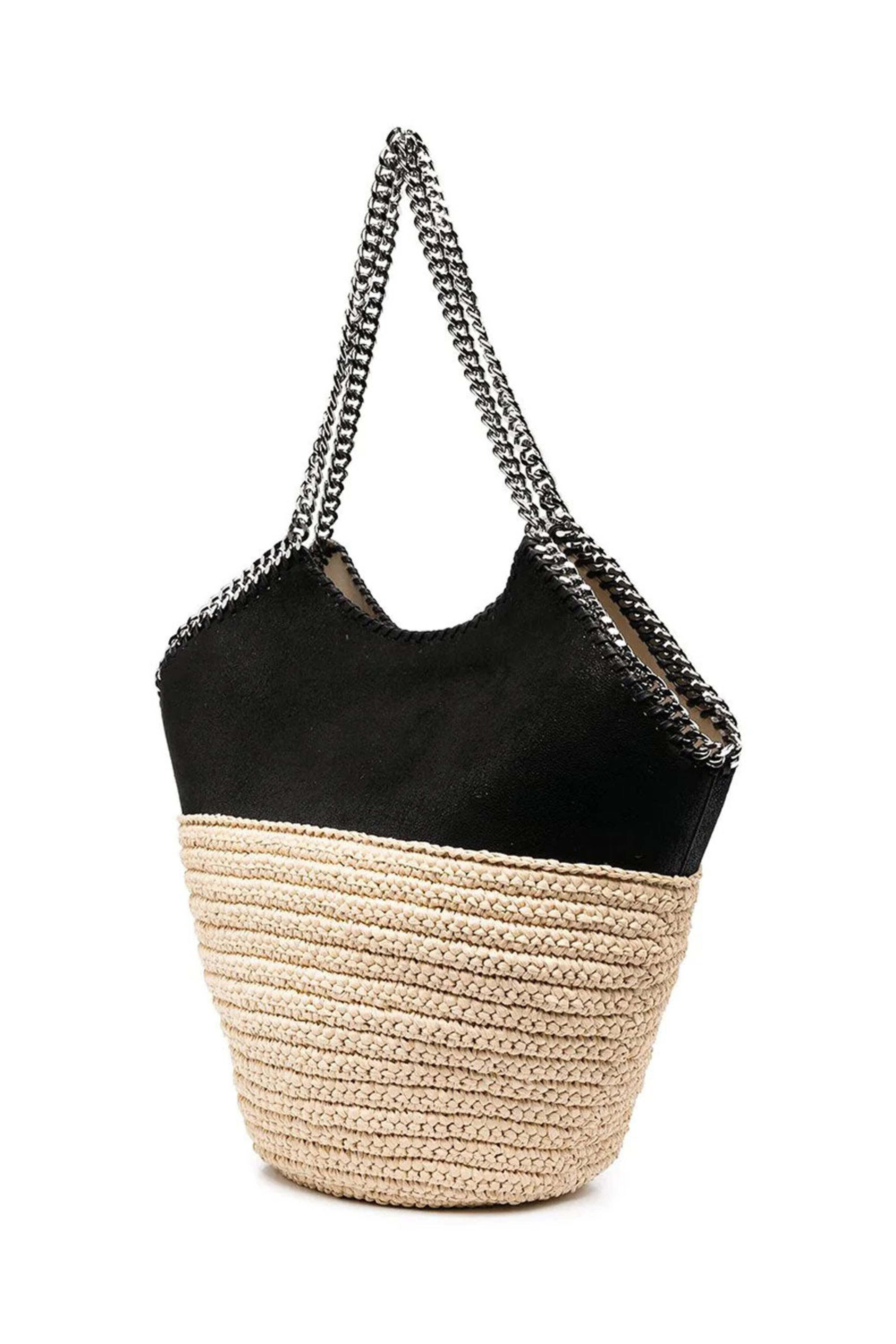 Stella McCartney - Large Falabella Shoulder Bag in Black Natural