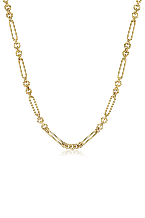 Dru - Yellow Gold Pop Chain Necklace