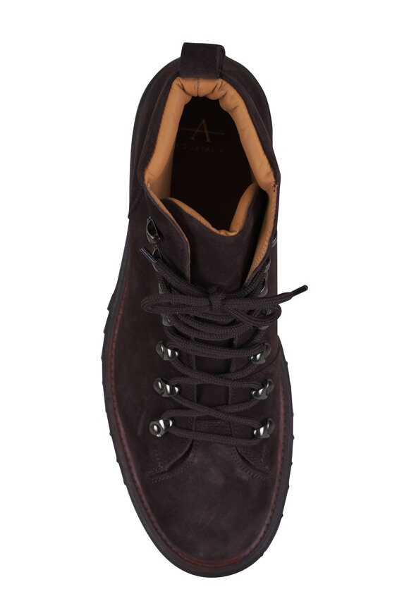 Aquatalia Denali Dark Brown Suede Ankle Boot - view 4