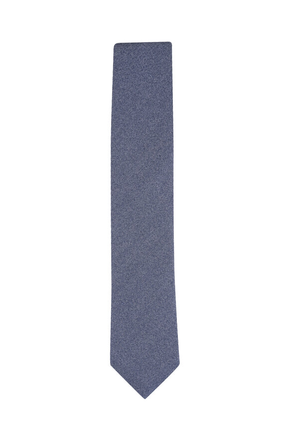 Canali Gray Silk Necktie - view 1