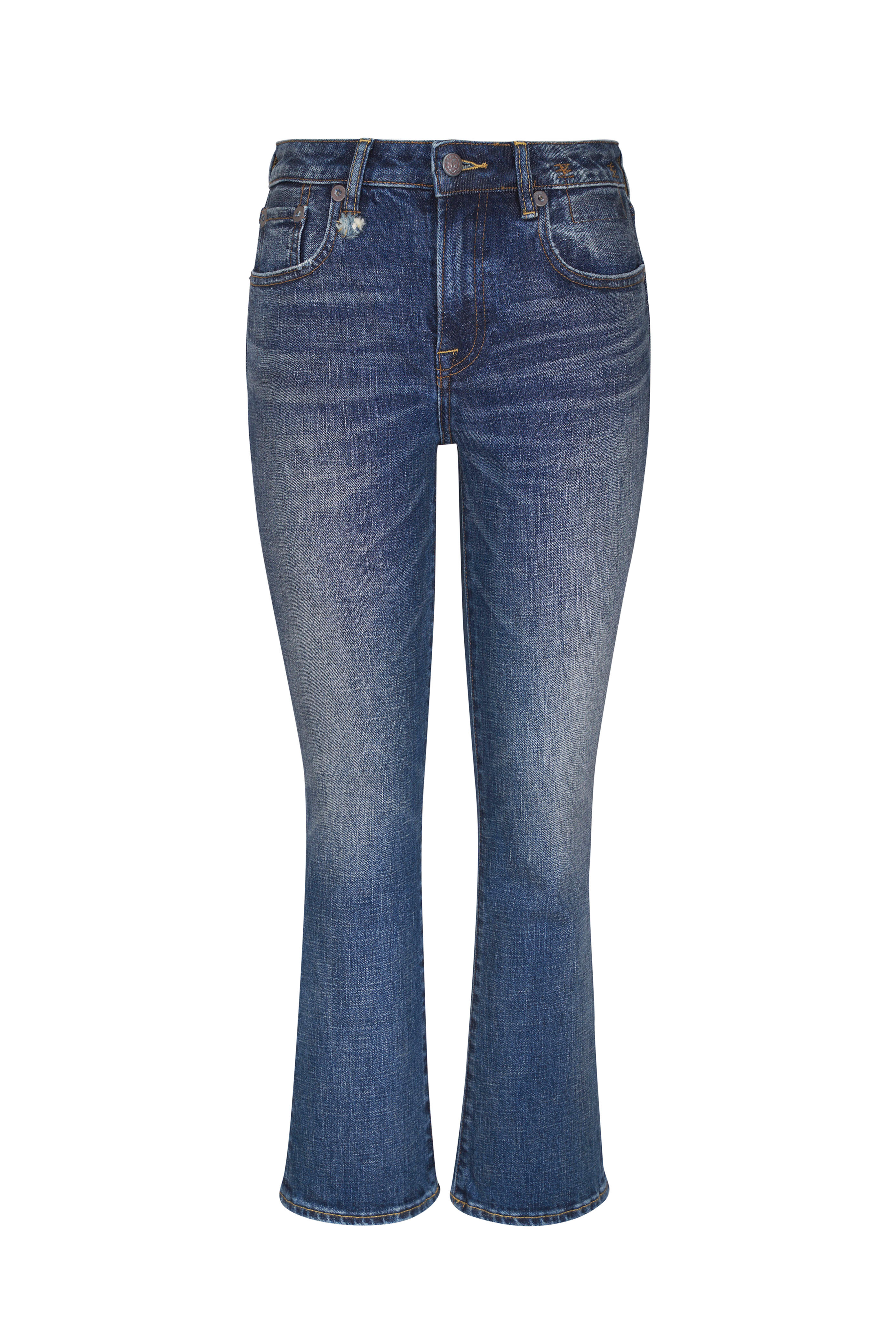 R13 - Kick Fit Jasper Crop Flare Jean - view 1