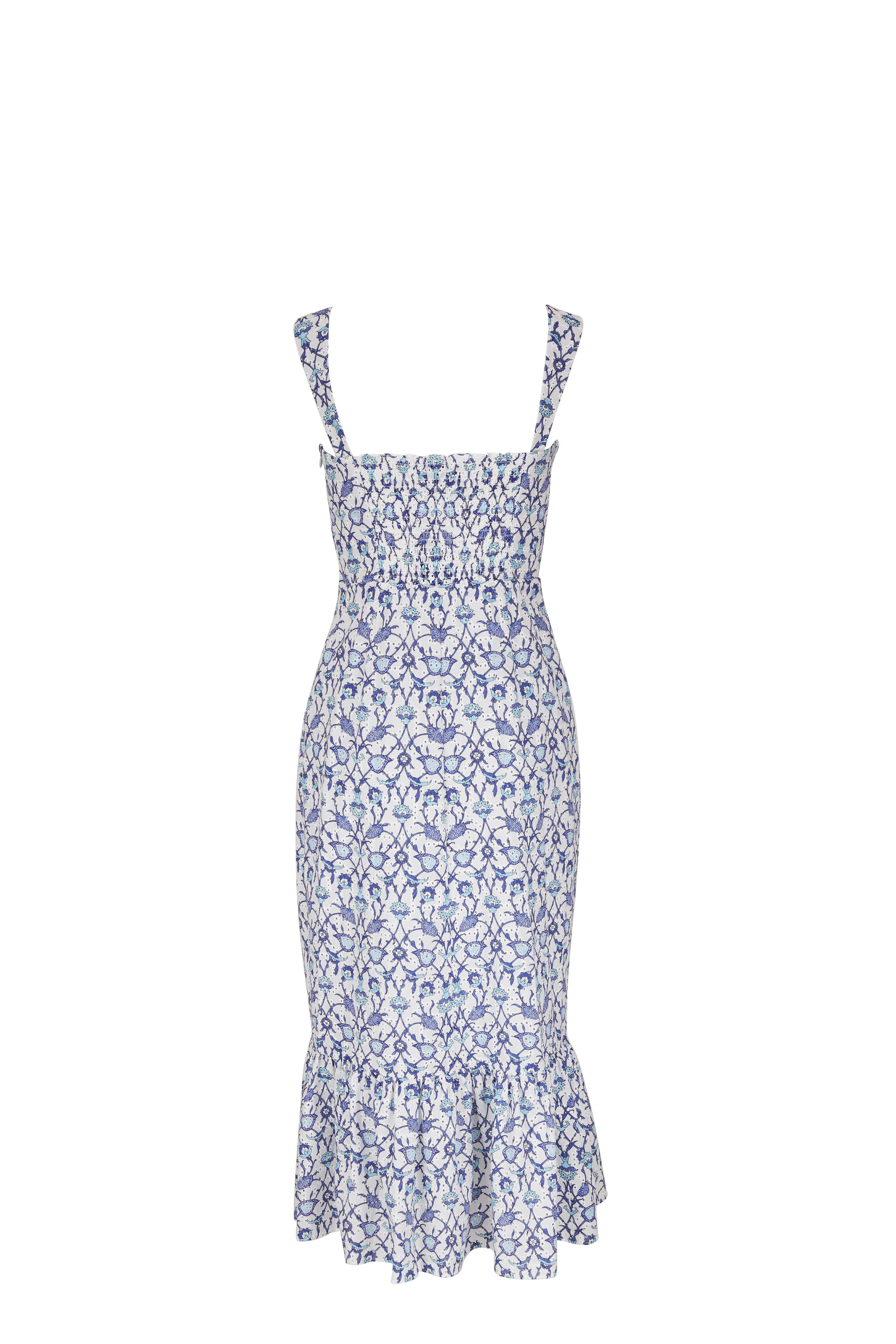 Sachin + Babi - Laura Blue Vine Print Dress