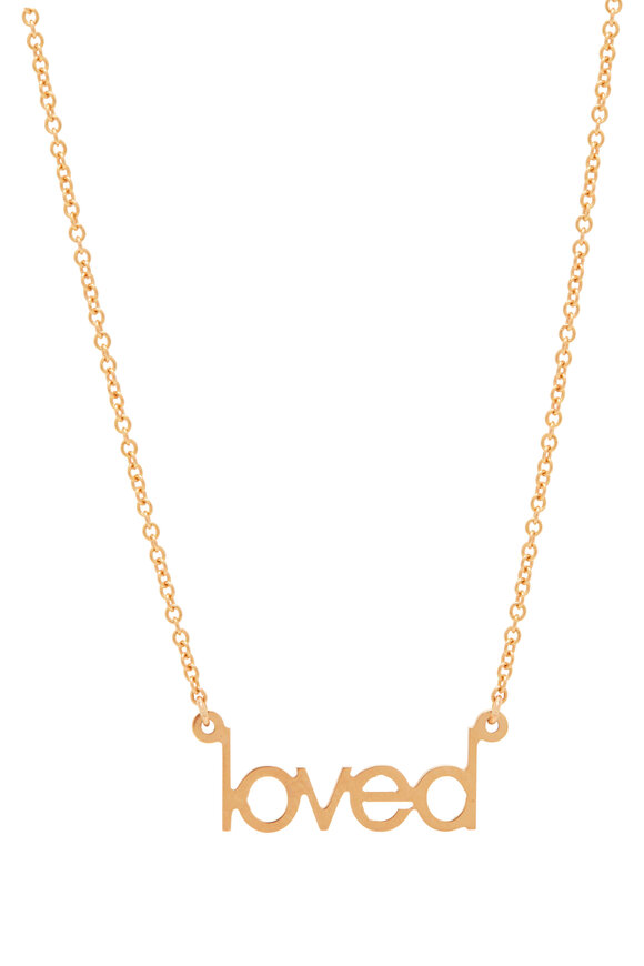 Genevieve Lau - Rose Gold Small Loved Necklace