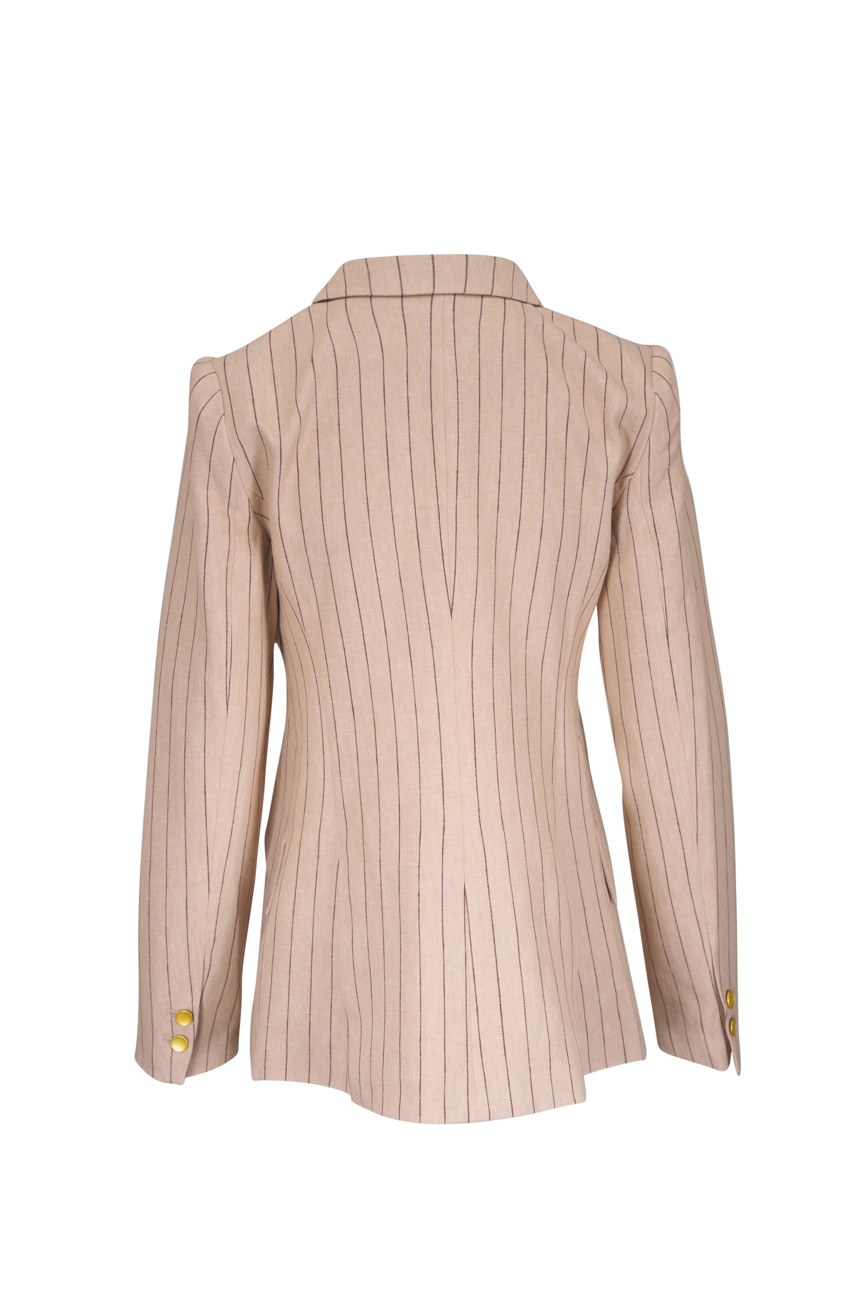 L'Agence - Chamberlain Tan & Brown Pinstripe Blazer