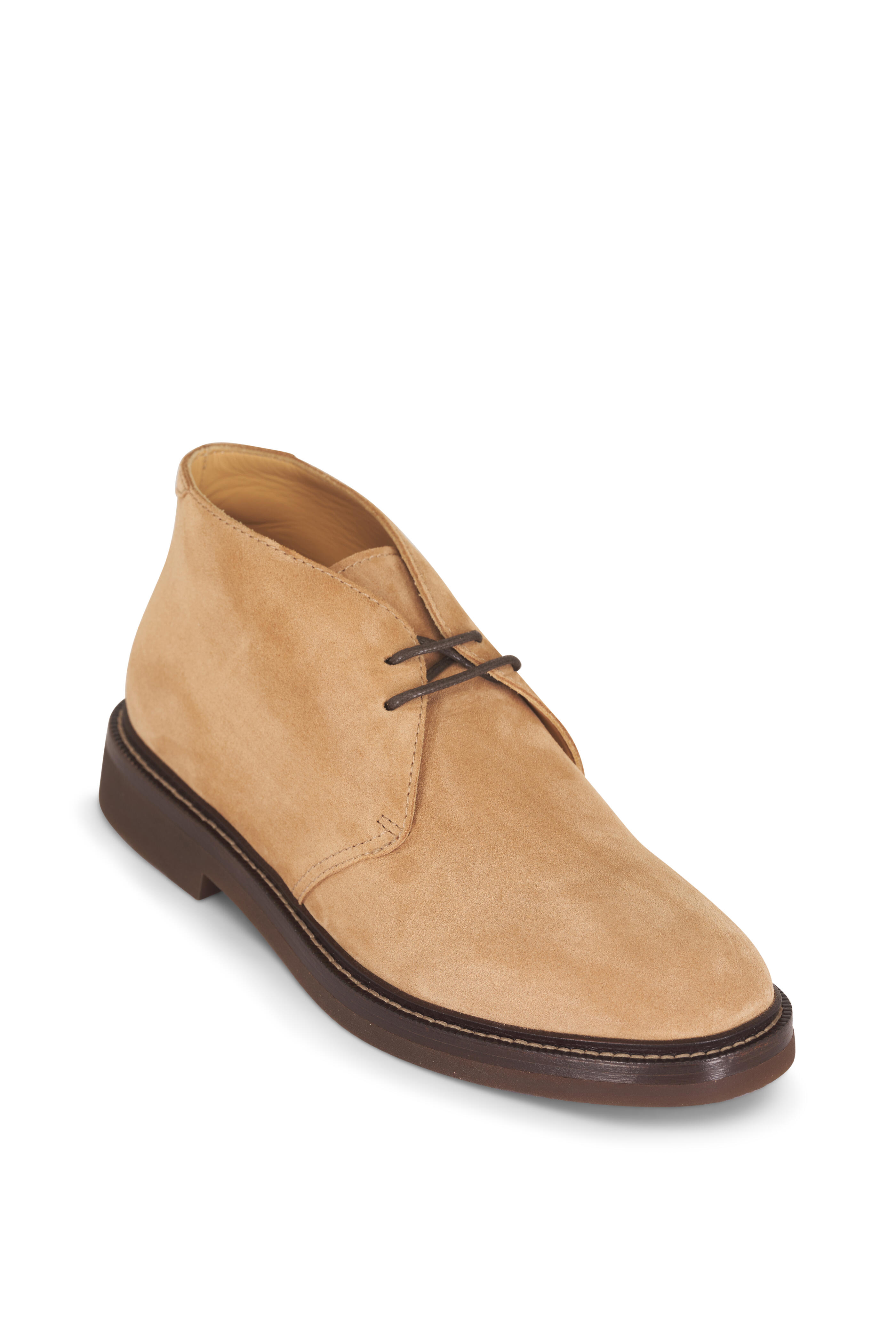 Brunello Cucinelli - Tan Suede Chukka Boot - view 1