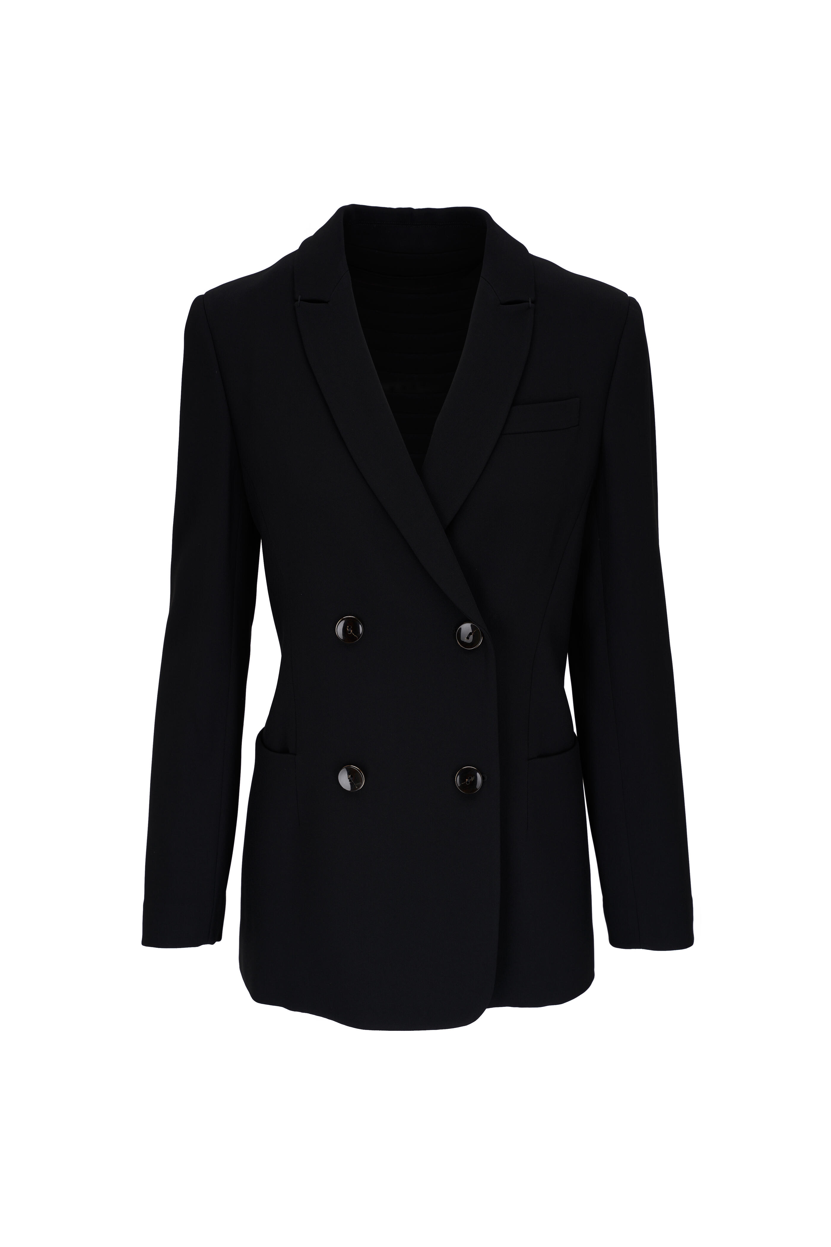 Giorgio Armani - Black Cady Jacket | Mitchell Stores