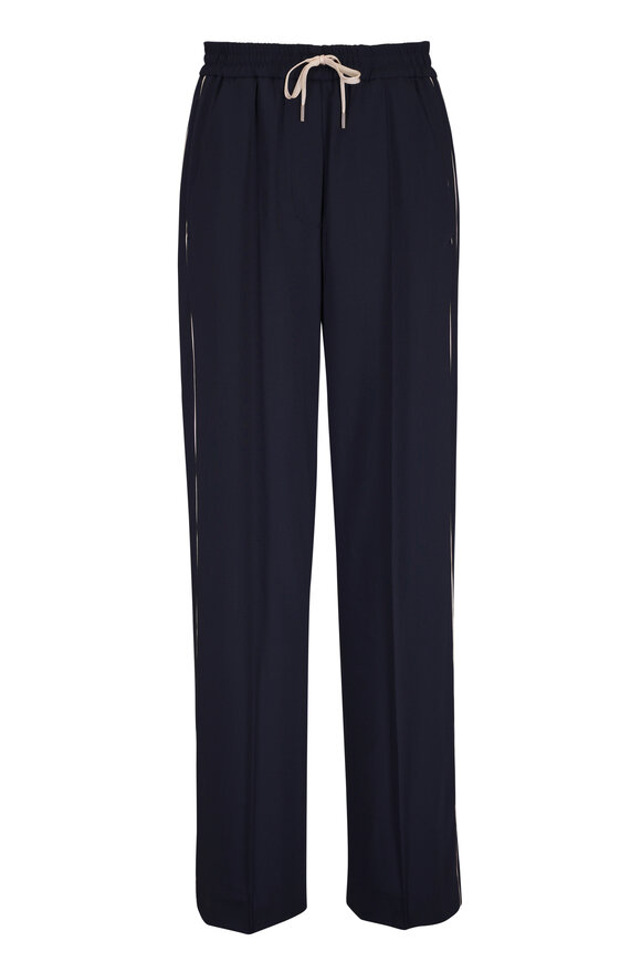Dorothee Schumacher Casual Attraction Dark Navy Drawstring Pant