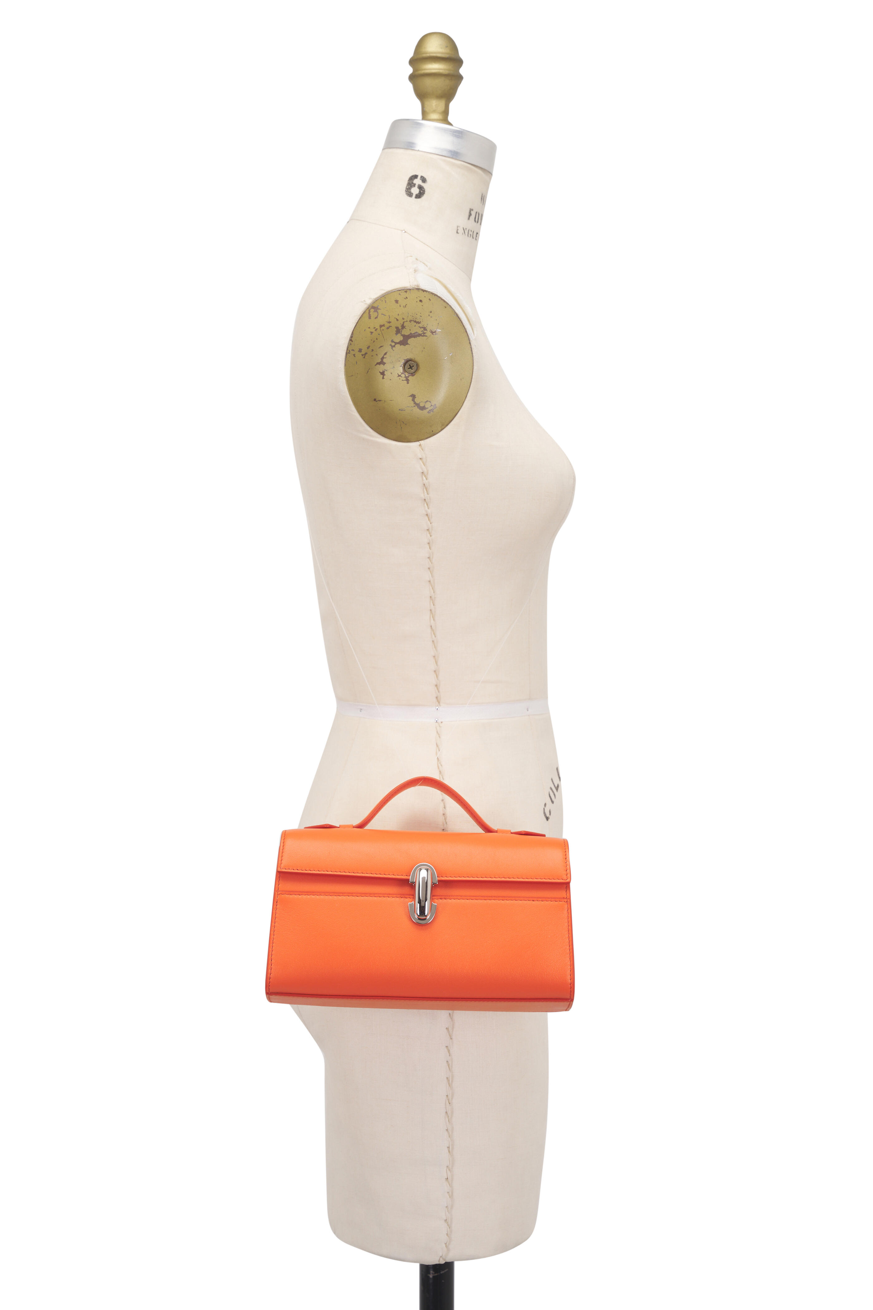 Savette - Symmetry Pochette Tangerine Top Handle Bag