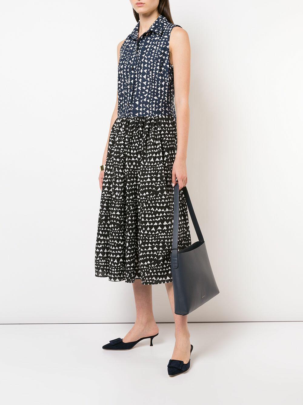 Mansur Gavriel - Navy Blue Pebbled Leather Shoulder Bag