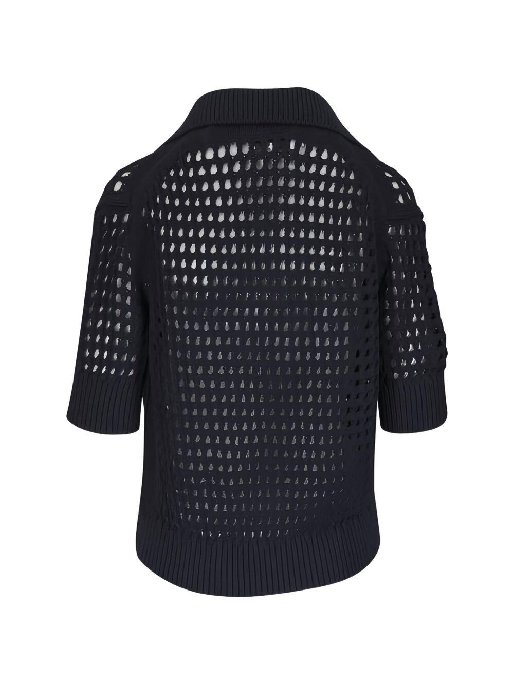 TWP - Unspoken Truth Night Sky Knit Polo - view 3