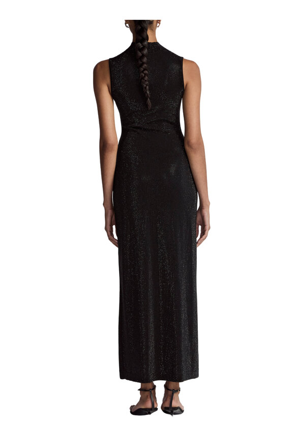 Lela Rose - Black Rhinestone Wool Dress