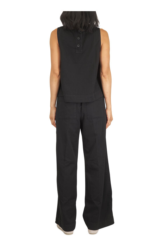 Frank & Eileen Madeline Black Denim Patch Pocket Pull-On Pant - view 4