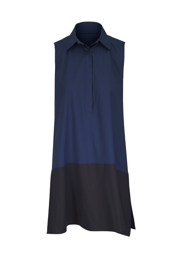 Antonelli Minnesota Navy Two Tone Mini Dress