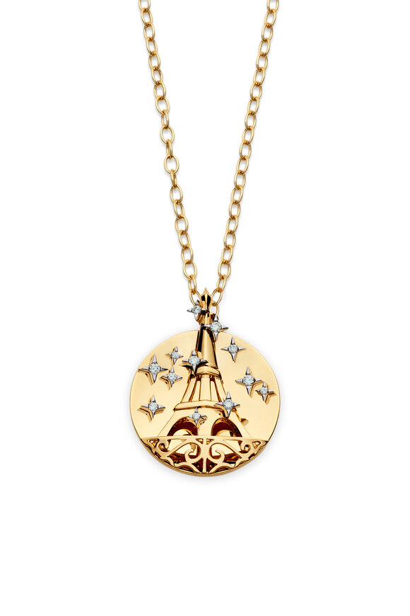 Nouvel Heritage - Paris Diamond Medallion Necklace