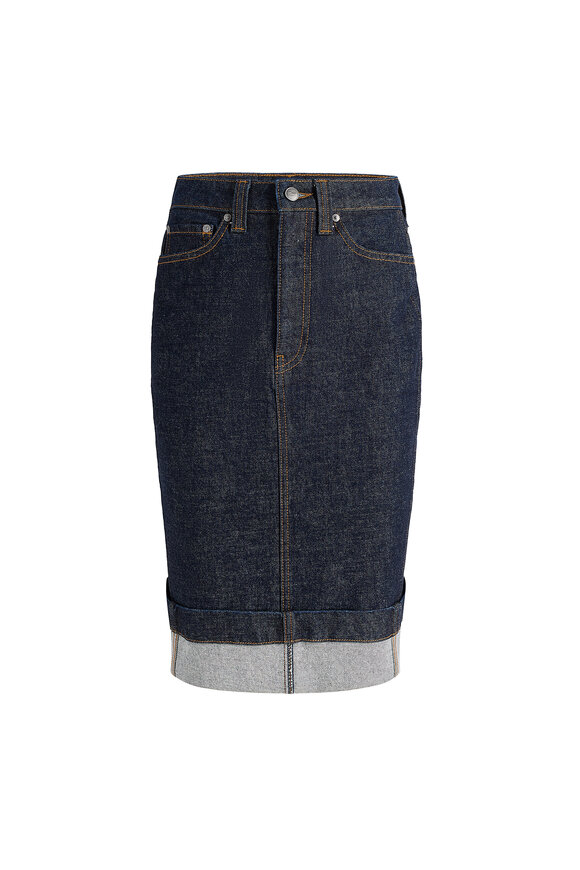 Khaite Kendra Benson Denim Skirt - view 7
