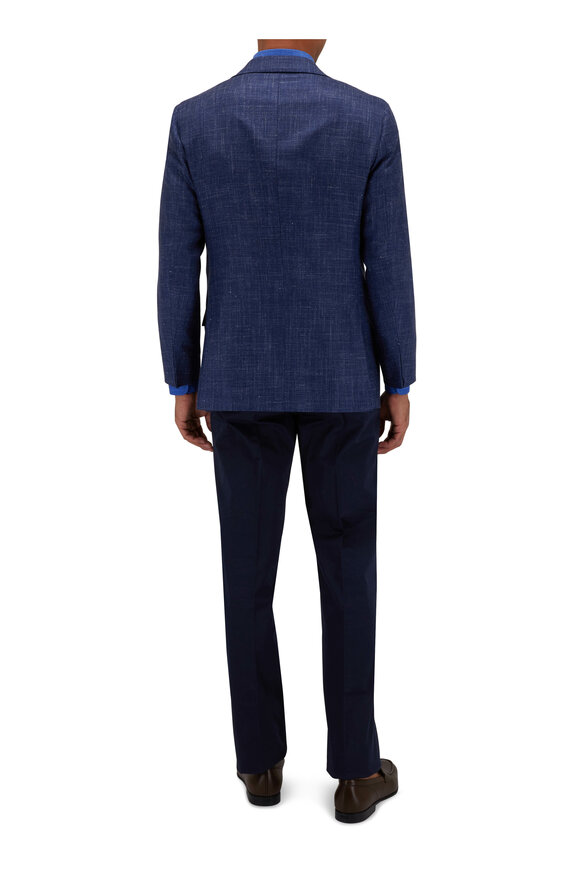 Kiton - Blue Wool Blend Sportcoat