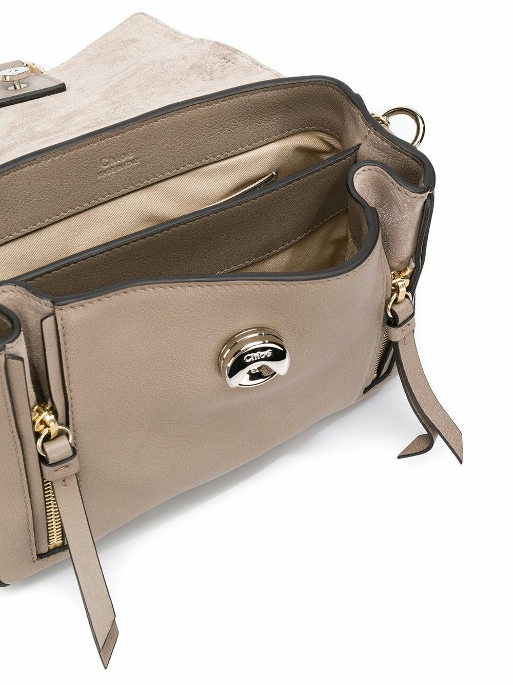 Chloé - Mini Faye Motty Gray Leather Bag