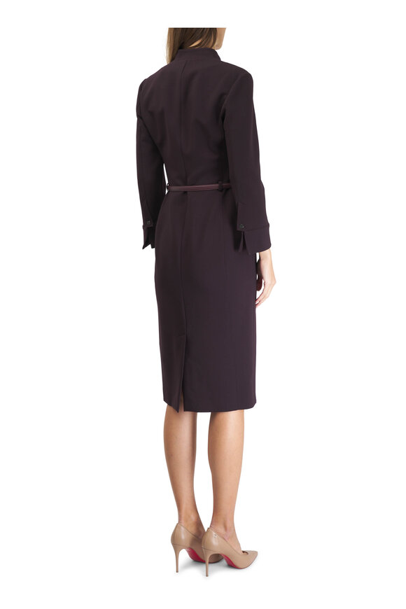 Agnona - Chinot Wool Belted Midi Dress