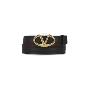 ベルト VALENTINO GARAVANI Black Leather Vlogo Belt 14707469_50328082_600.jpg