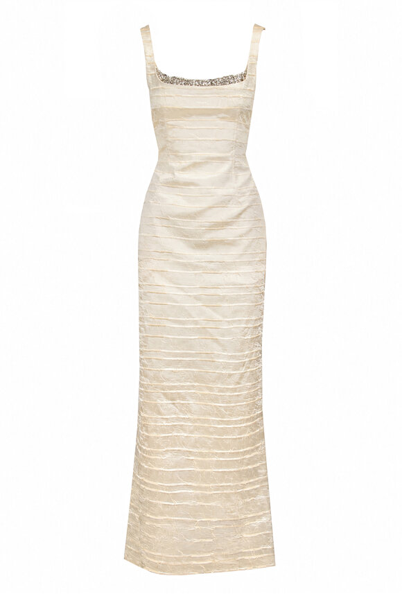 Simkhai Martina Embellished Satin Gown - view 1