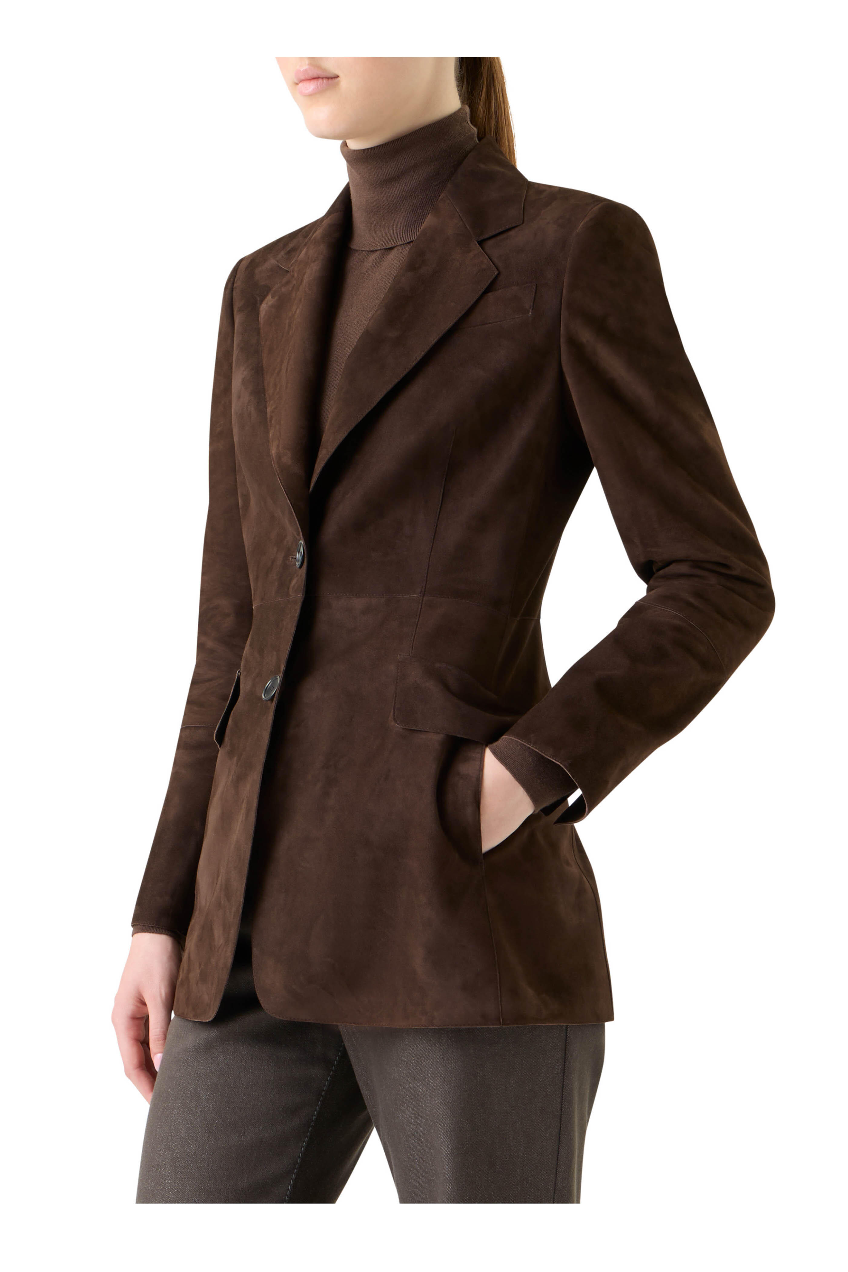 Akris Punto - Bark Suede Jacket