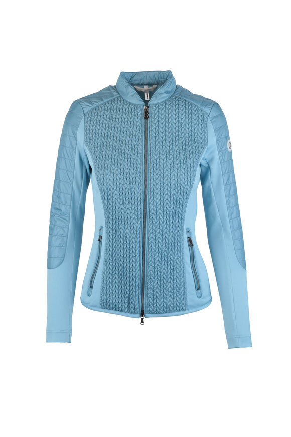 Bogner - Mella Blue Textured Lightweight Nylon Jacket