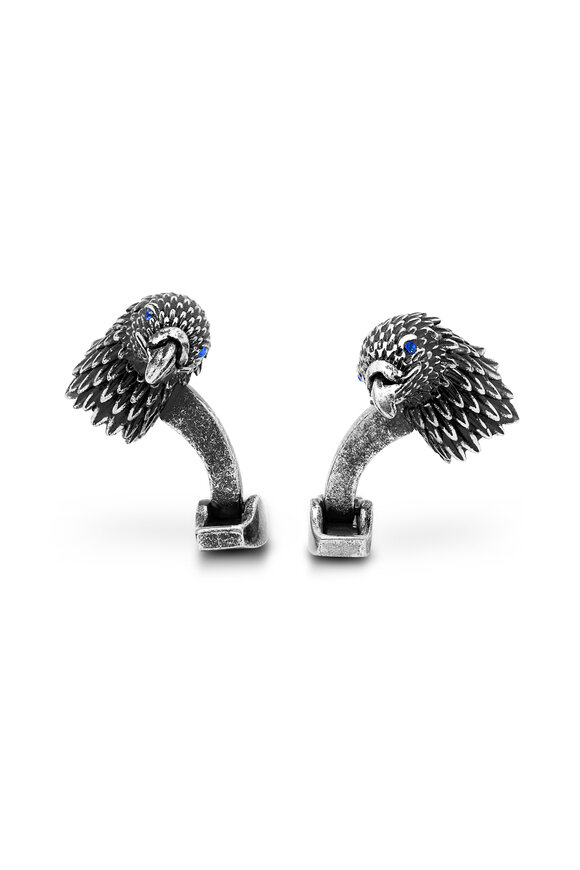 Tateossian -  'King of the Skies" Eagle Swarovski Cufflinks