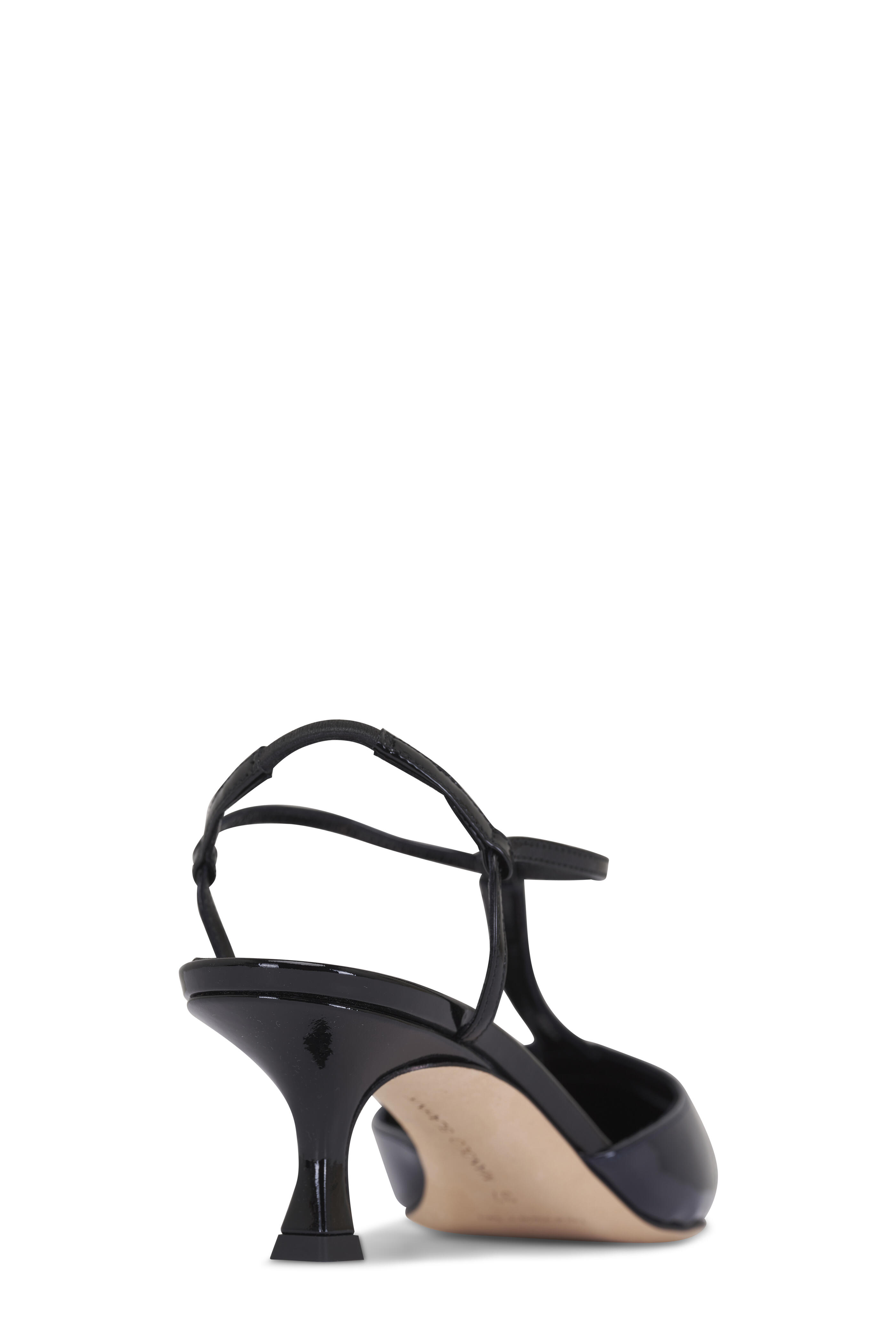 Manolo Blahnik - Turgimod Black T-Strap Pump, 50mm