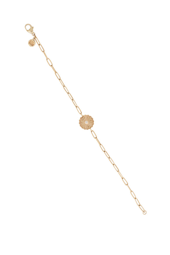 Marlo Laz 14k Yellow Gold Diamond "Ti Voglio Bene" Bracelet - view 1