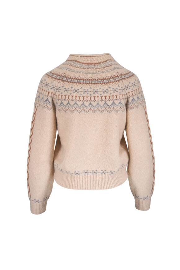 Guest in Residence Cloud Chalet Sandstone Combo Sweater - view 3
