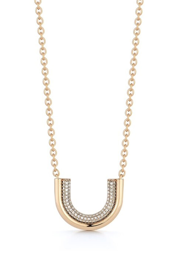 Walters Faith - Thoby 18K Gold & Diamond Large Tubular Necklace