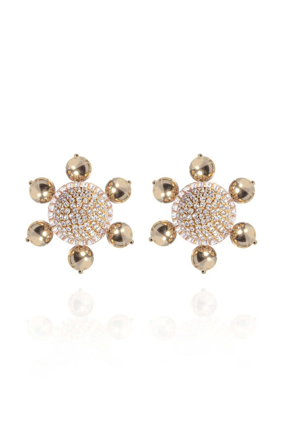 Saule Saule Jolie Clip-On Earrings in Gold
