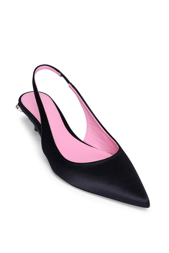 Paul Andrew - Tangerine Round Toe Slingback Pump, 95mm