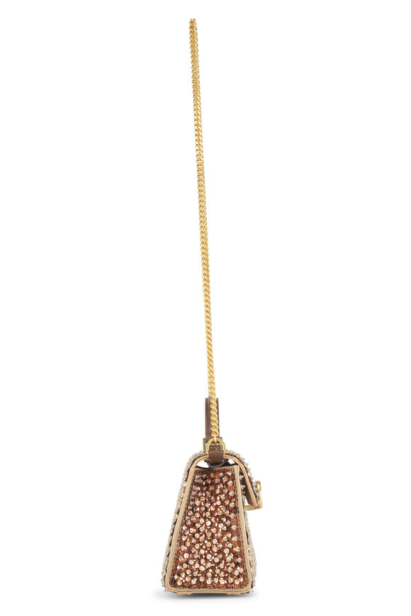 Valentino Garavani Mini VSling Gold Embroidered Top Handle Bag - view 4
