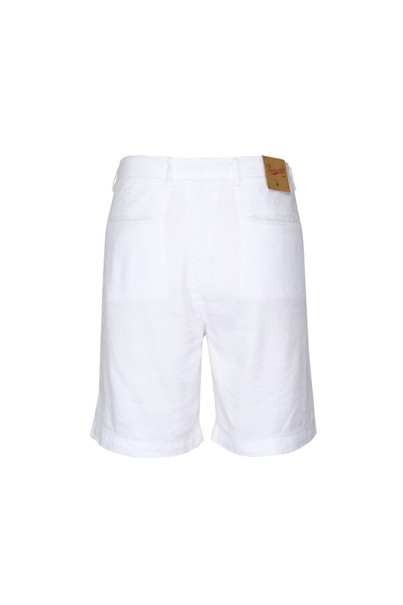 Marco Pescarolo White Linen Bermuda Shorts - view 2