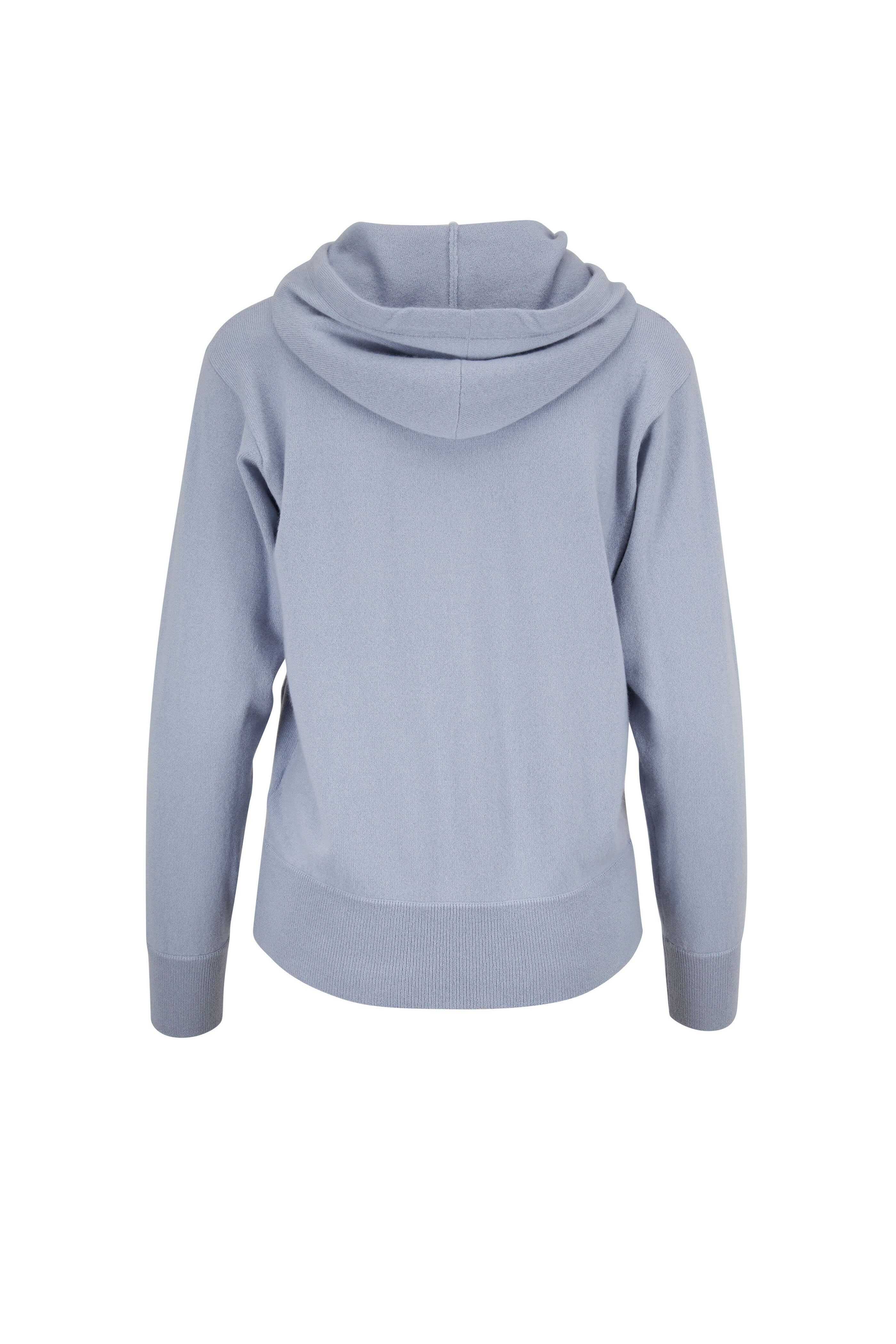 【送料&関税込】Brunello Cucinelli Cashmere Hoodie Brunello Cucinelli - Black Ribbed Cashmere Front Zip Hoodie