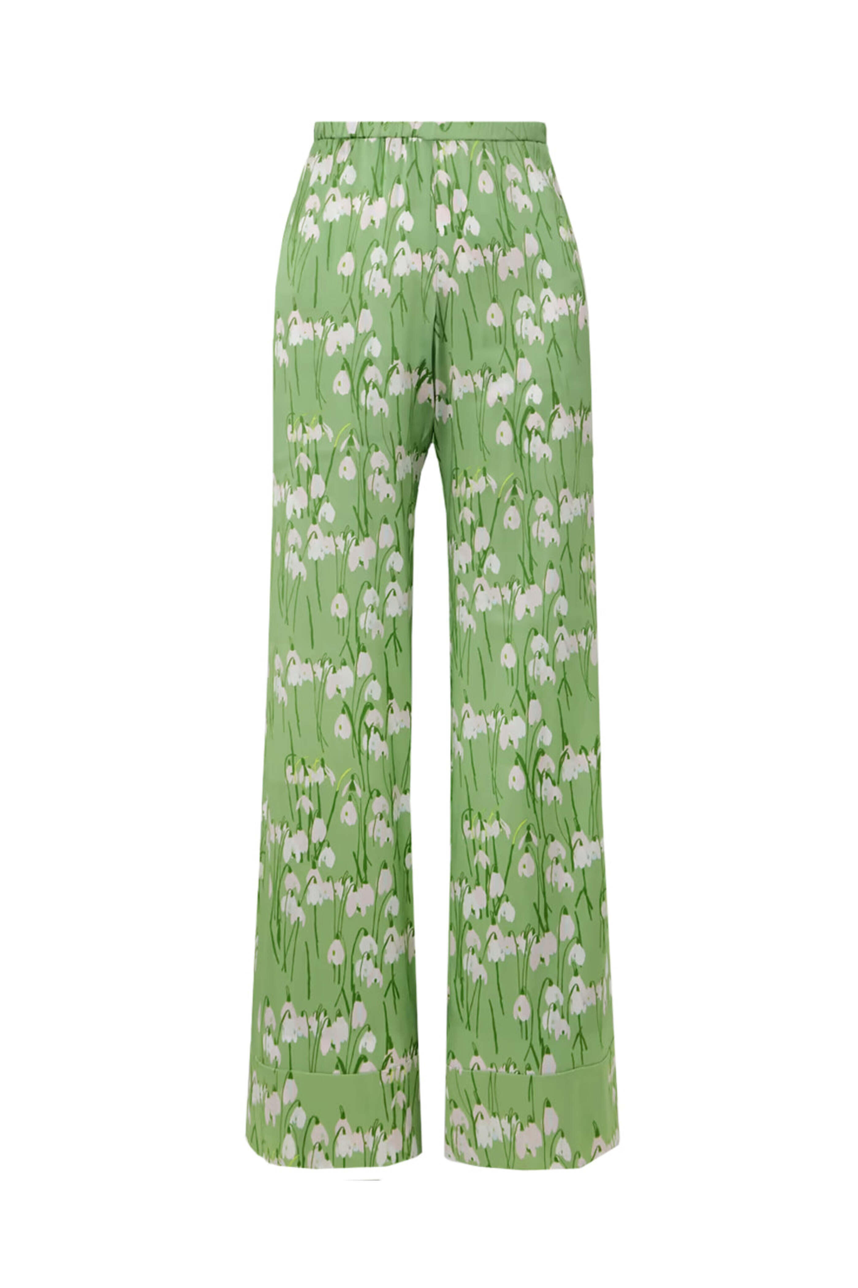 Bernadette - Green Snowdrop Pyjama Louis Pant