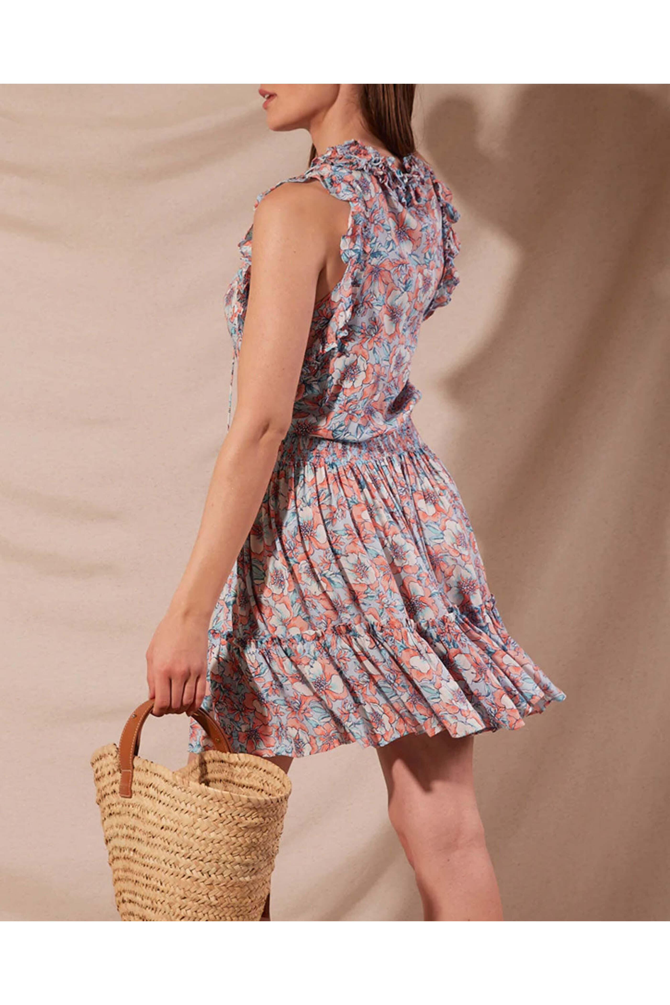 Poupette St Barth - Aqua Dalia Triny Mini Dress