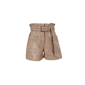 ショートパンツ BRUNELLO CUCINELLI Linen shorts with sequins embroidery Linen shorts with sequins embroidery BRUNELLO CUCINELLI
