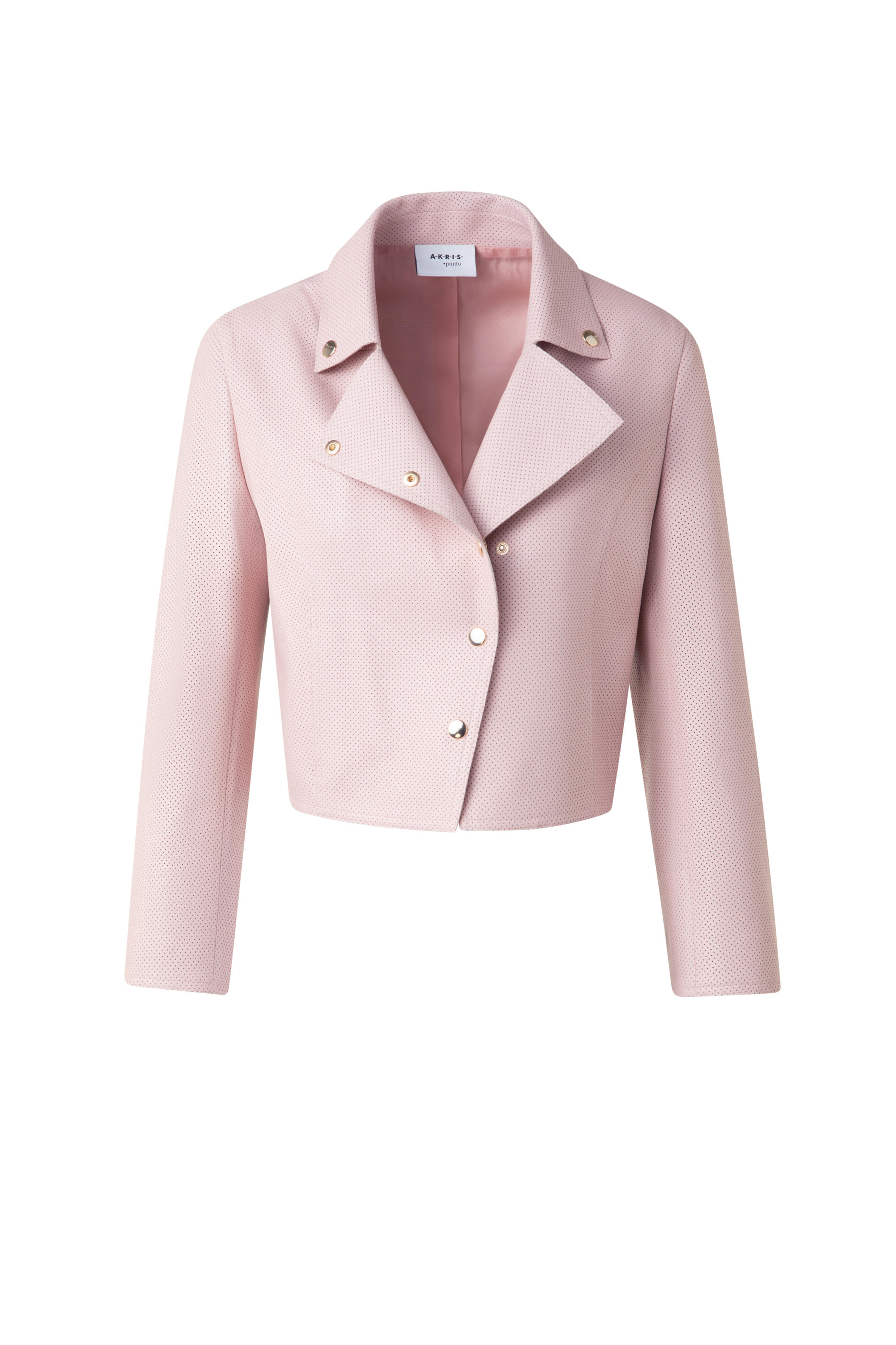 Akris Punto - Rose Pin Dot Leather Jacket