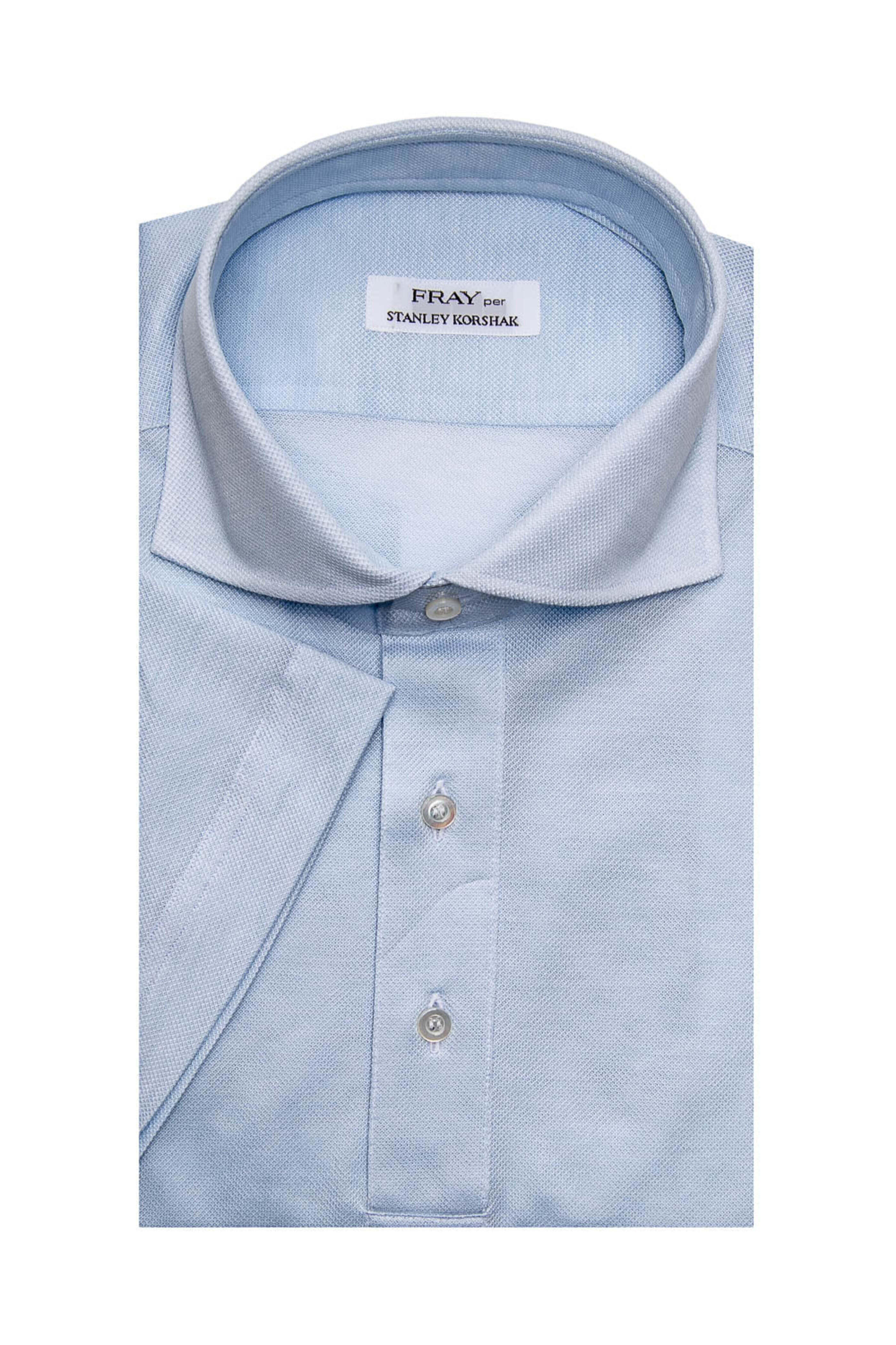 Fray - Baby Blue Pique Knit Polo