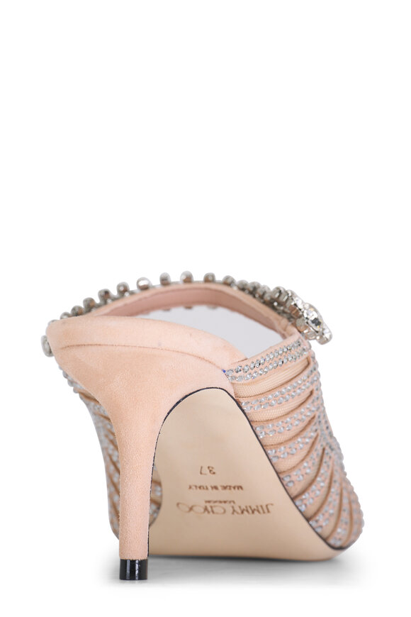 Jimmy Choo - Bing Macaron Mix Crystal Mule, 65mm 