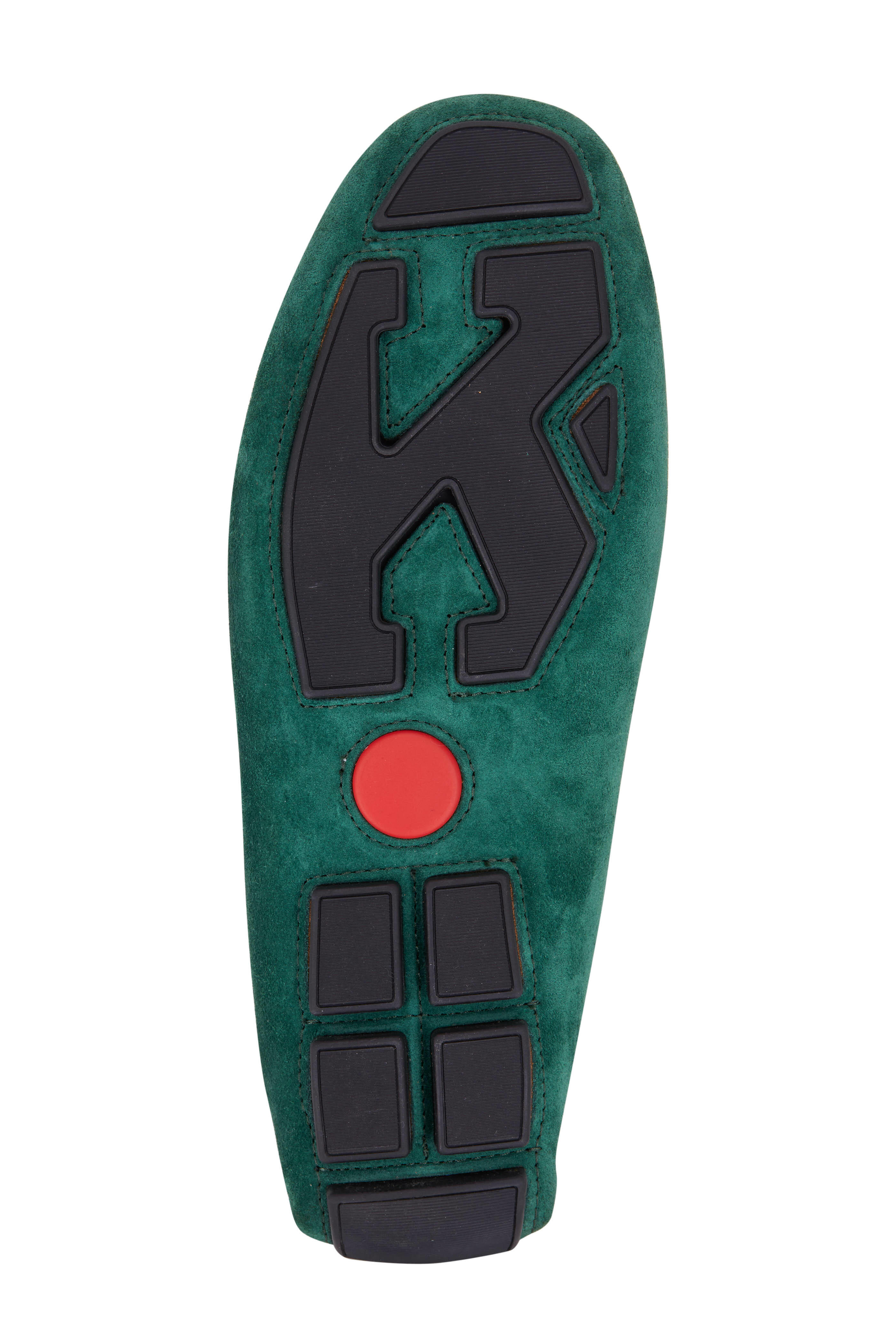 Kiton - Green Suede Driver | Mitchell Stores display picture 3
